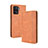 Custodia Portafoglio In Pelle Cover con Supporto BY4 per Oppo Reno5 Lite Marrone