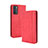 Custodia Portafoglio In Pelle Cover con Supporto BY4 per Oppo Reno6 5G Rosso