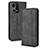 Custodia Portafoglio In Pelle Cover con Supporto BY4 per Oppo Reno8 4G Nero