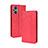 Custodia Portafoglio In Pelle Cover con Supporto BY4 per Oppo Reno8 Z 5G Rosso