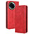 Custodia Portafoglio In Pelle Cover con Supporto BY4 per Realme 11 5G Rosso