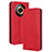 Custodia Portafoglio In Pelle Cover con Supporto BY4 per Realme 11 Pro 5G Rosso