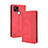 Custodia Portafoglio In Pelle Cover con Supporto BY4 per Realme C21 Rosso