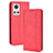 Custodia Portafoglio In Pelle Cover con Supporto BY4 per Realme GT Neo3 5G Rosso