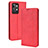 Custodia Portafoglio In Pelle Cover con Supporto BY4 per Realme GT2 Pro 5G Rosso