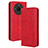 Custodia Portafoglio In Pelle Cover con Supporto BY4 per Realme Narzo 60 5G Rosso