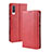 Custodia Portafoglio In Pelle Cover con Supporto BY4 per Samsung Galaxy A30S Rosso