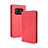 Custodia Portafoglio In Pelle Cover con Supporto BY4 per Sharp Aquos R6 Rosso