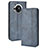 Custodia Portafoglio In Pelle Cover con Supporto BY4 per Sharp Aquos R7s Blu