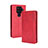 Custodia Portafoglio In Pelle Cover con Supporto BY4 per Sharp Aquos Sense4 Plus