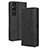 Custodia Portafoglio In Pelle Cover con Supporto BY4 per Sony Xperia 1 V