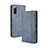 Custodia Portafoglio In Pelle Cover con Supporto BY4 per Sony Xperia 10 III SOG04 Blu