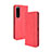 Custodia Portafoglio In Pelle Cover con Supporto BY4 per Sony Xperia 5 III SO-53B Rosso