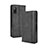 Custodia Portafoglio In Pelle Cover con Supporto BY4 per Sony Xperia Ace II SO-41B Nero