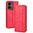 Custodia Portafoglio In Pelle Cover con Supporto BY4 per Vivo iQOO Z6 Lite 5G Rosso