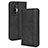 Custodia Portafoglio In Pelle Cover con Supporto BY4 per Vivo X70 Pro 5G Nero