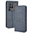 Custodia Portafoglio In Pelle Cover con Supporto BY4 per Vivo X80 Pro 5G Blu