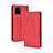 Custodia Portafoglio In Pelle Cover con Supporto BY4 per Vivo Y10 t1 Rosso