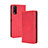 Custodia Portafoglio In Pelle Cover con Supporto BY4 per Vivo Y12s (2021) Rosso