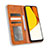 Custodia Portafoglio In Pelle Cover con Supporto BY4 per Vivo Y35 4G