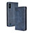 Custodia Portafoglio In Pelle Cover con Supporto BY4 per Wiko Y81 Blu