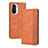 Custodia Portafoglio In Pelle Cover con Supporto BY4 per Xiaomi Mi 11i 5G Marrone