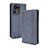 Custodia Portafoglio In Pelle Cover con Supporto BY4 per Xiaomi Mi Mix 4 5G Blu