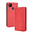 Custodia Portafoglio In Pelle Cover con Supporto BY4 per Xiaomi POCO C3 Rosso