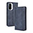 Custodia Portafoglio In Pelle Cover con Supporto BY4 per Xiaomi Poco F3 5G Blu