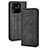 Custodia Portafoglio In Pelle Cover con Supporto BY4 per Xiaomi Redmi 10 India Nero