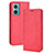 Custodia Portafoglio In Pelle Cover con Supporto BY4 per Xiaomi Redmi 11 Prime 5G Rosso