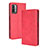 Custodia Portafoglio In Pelle Cover con Supporto BY4 per Xiaomi Redmi 9 Power Rosso