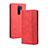 Custodia Portafoglio In Pelle Cover con Supporto BY4 per Xiaomi Redmi 9 Rosso