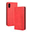 Custodia Portafoglio In Pelle Cover con Supporto BY4 per Xiaomi Redmi 9i Rosso