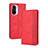 Custodia Portafoglio In Pelle Cover con Supporto BY4 per Xiaomi Redmi K40 5G Rosso