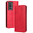 Custodia Portafoglio In Pelle Cover con Supporto BY4 per Xiaomi Redmi K60 5G Rosso