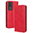 Custodia Portafoglio In Pelle Cover con Supporto BY4 per Xiaomi Redmi K60E 5G Rosso