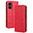 Custodia Portafoglio In Pelle Cover con Supporto BY4 per Xiaomi Redmi Note 11R 5G Rosso