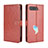 Custodia Portafoglio In Pelle Cover con Supporto BY5 per Asus ROG Phone 5s Marrone