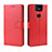 Custodia Portafoglio In Pelle Cover con Supporto BY5 per Asus Zenfone 6 ZS630KL Rosso