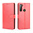 Custodia Portafoglio In Pelle Cover con Supporto BY5 per HTC U20 5G Rosso