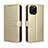 Custodia Portafoglio In Pelle Cover con Supporto BY5 per Huawei Enjoy 50z Oro