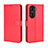 Custodia Portafoglio In Pelle Cover con Supporto BY5 per Huawei Honor 60 Pro 5G Rosso