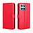 Custodia Portafoglio In Pelle Cover con Supporto BY5 per Huawei Honor X6 Rosso