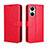 Custodia Portafoglio In Pelle Cover con Supporto BY5 per Huawei Nova 10 SE Rosso