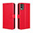 Custodia Portafoglio In Pelle Cover con Supporto BY5 per Nokia C210 Rosso