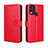 Custodia Portafoglio In Pelle Cover con Supporto BY5 per Nokia C22 Rosso