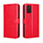 Custodia Portafoglio In Pelle Cover con Supporto BY5 per Nokia G100 Rosso