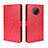 Custodia Portafoglio In Pelle Cover con Supporto BY5 per Nokia G300 5G Rosso