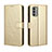 Custodia Portafoglio In Pelle Cover con Supporto BY5 per Nokia G400 5G Oro